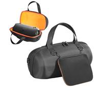 OURHZTB Portable Hard Travel Case Compatible for JBL Xtreme 4 Bluetooth Speaker, Protective Audio Storage Bag Case with Charger Adapter Bag (Orange)