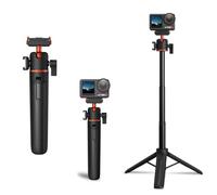 OURHZTB Quick-Release Tripod Extendable Selfie Stick for DJI Osmo Action 4/5 Pro, Multifunctional Extension Pole Cold Shoe Mounting for Fill Lights and Microphones Accessories
