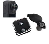 OURHZTB Replacement Lens Complete Kit for Insta360 X5 Camera Repair Parts Accessories, HD Optical Tempered Glass Lenses with Removal and Cleaning Tools Kit with 2X Replaceable Lenses