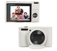 OURHZTB Silicone Case for Canon Powershot SX740 HS, SX730 HS Camera, Soft Silicone Protective Sleeve with Removable Lens Cover, Anti-Scratch Camera Case Cover Shell with Wrist Strap (Beige)