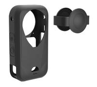 OURHZTB Silicone Protective Case for Insta360 X6 Panoramic Action Camera, Soft Protective Sleeve Cover with Lens Cover Cap, Anti-Scratch Dust-Proof All-Round Protection Camera Accessories