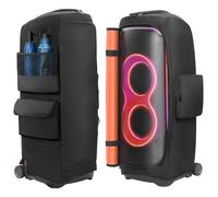OURHZTB Speaker Case Compatible with JBL PartyBox Ultimate Portable Speaker Outdoor Party Travel Dust Cover Protective Case Storage Bag with Pockets for JBL PartyBox Ultimate and Accessories