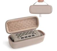 OURHZTB Speaker Case Storage Bag for Turtlebox Ranger Loud Outdoor Portable Bluetooth 5.4 Speaker, Hard Travel Carrying Case with Handle, Shockproof Protective Cover Case Shell (Beige)