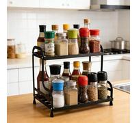 OurLeeme 2 Tier Coffee Station Organizer, 32.5x30x22 cm for Countertop