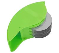 OurLeeme Herb Grinder with Roller,Herb Roller Mincer Manual Hand Scallion Chive Mint Cutter with 6 Stainless Steel Blade, Scallion Mint Cutter Manual Slicers Vegetable Herbs Roller Mincer Cutter