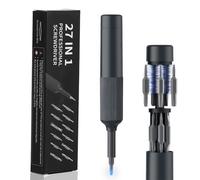 OurLeeme Ratcheting Screwdriver Set, 27 in 1 Multi-bit Magnetic Screwdriver Tool Ratchet Screw Driver with Philips Pozi Slotted Torx Hex Square Ergonomic Handle for Home Auto Bike DIY