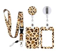 OurLeeme Retractable Lanyard with ID Card Holder, Work Lanyard Card Holder with Retractable Badge Reel Carabiner Clip and Detachable Strap for Worker Nurse Teacher Student Women Kid