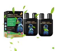 Ourlyard Herbal Lung Cleansing Inhaler, Lung Cleansing Spray, Lung Mucus Cleaner Inhaler, Natural Plant Extract, 1.8ml/PCS (2PCS)