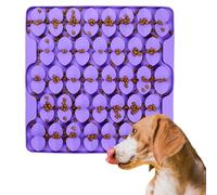OurMiao Silicone Snuffle Mat for Dogs, Dog Extra Large Lick Mat Slow Feeder with Suction Cups, Interactive Dog Puzzle Feeder Sniff Mat Foraging Mat for Puppy Smell Training Slow Eating, XXL Purple