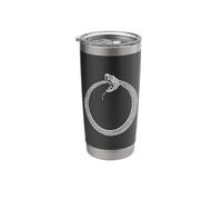Ouroboros Ancient Snake OR Dragon Symbol Eating ITS OWN Tail Stainless Steel Insulated Tumbler