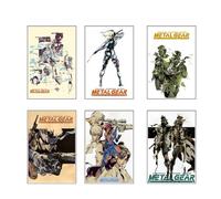 Ouroboros Art & Design - MGS - Metal Gear Solid Posters Gaming Room Decor - Solid Snake - Liquid Snake - Meryl Silverburgh - 6 Pieces - 8x12'' Inch - Unframed, Large