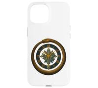 Ouroboros Clock Crystal Time Symbol Mystic Design Case for iPhone 15