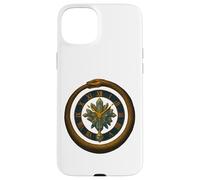 Ouroboros Clock Crystal Time Symbol Mystic Design Case for iPhone 15 Plus