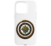 Ouroboros Clock Crystal Time Symbol Mystic Design Case for iPhone 15 Pro Max