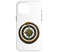 Ouroboros Clock Crystal Time Symbol Mystic Design Case for iPhone 16 Pro Max