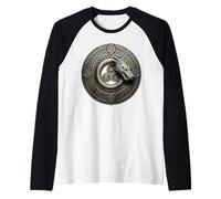 'Ouroboros Dragon' s Eternity Symbol s Celtic Knotwork Norse Raglan Baseball Tee