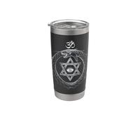 Ouroboros Hexagram Serpent Dragon AUM Self Realization Stainless Steel Insulated Tumbler