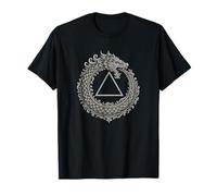 Ouroboros Legendary Serpent Snake Geometry Infinity Graphic T-Shirt