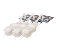 OUROBOROS Luminous Clip Glow in The Dark Camping Accessories, Tarp Clips, for Camping, Hiking (Blue,3PCS)