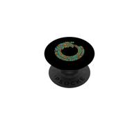 Ouroboros Quetzalcoatl Feathered Serpent Aztec Mayan Art PopSockets Adhesive PopGrip