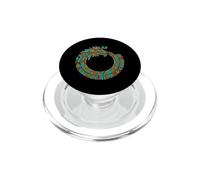 Ouroboros Quetzalcoatl Feathered Serpent Aztec Mayan Art PopSockets PopGrip for MagSafe