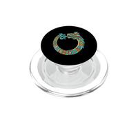 Ouroboros Quetzalcoatl Feathered Serpent Aztec Mayan Art PopSockets PopGrip for MagSafe