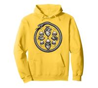 Ouroboros Skull Heart Symbol Death Life Cycle Art Pullover Hoodie