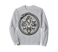 Ouroboros Skull Heart Symbol Death Life Cycle Art Sweatshirt