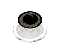 OUROBOROS SYMBOL ANCIENT SNAKE OR DRAGON EATING ITS OWN TAIL PopSockets PopGrip for MagSafe