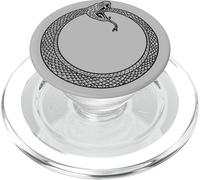 OUROBOROS SYMBOL ANCIENT SNAKE OR DRAGON EATING ITS OWN TAIL PopSockets PopGrip for MagSafe