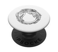 Ouroboros Uroboros Circle Serpent Snake Dragon Vintage PopSockets Adhesive PopGrip