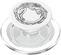Ouroboros Uroboros Circle Serpent Snake Dragon Vintage PopSockets PopGrip for MagSafe