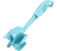 Ourokhome Meat Chopper and Potato Masher, Heat Resistant Nylon Ground Beef Smasher for Hamburger, 5 Curved Blades Nonstick Safe Mixer & Stirrer, Practical Kitchen Gadgets, Mint