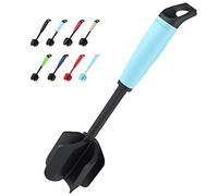 Ourokhome Upgrade Meat Chopper and Potato Masher, Heat Resistant Ground Meat Smasher for Hamburger, 5 Curved Blades Ground Beef Smasher, Nylon Non Stick Mixer, Stirrer and Kitchen Gadgets, Teal