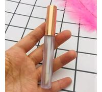 Ourona 5/10/100pc 2.5ml Empty lip gloss Container with Clear lipgloss Tubes Eyeliner Mini Lip glaze cosmetic packing-10pcs,Frosted Rose gold