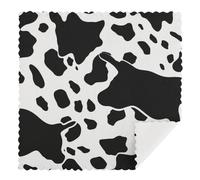 OURTEV Black and White Cow Print Print Dishcloths for Kitchen Cleaning Cloths Reusable Dish Towels Quick Drying Washable Cleaning Wash Rag for Dishes Pots Pans and Kitchen Gear, Style