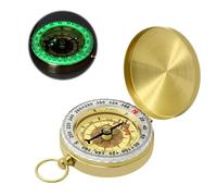 OuryTech Compass, Pocket Compass and Brass Compass, Waterproof Brass Compass for Hiking, Survival and Navigation, Gift