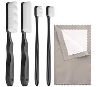 OuryTech Kitsilber Cleaning Cloth, Silver Cleaning Cloth for Jewellery and Cutlery, Silver Polishing Cloth with Cleaning Brushes for Gentle Care, Set of 5