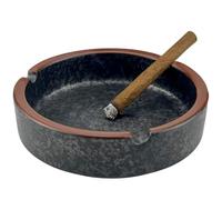 OUSACE Ceramic Ashtray Stylish Indoor & Outdoor Cigarette Ashtray for Home, Coffee Bars, and Patios，Lava Dazzling Black (Medium Size)