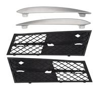 OUSDUO 2Pcs Car Front Lower Bumper Grill Grille Fog Light Cover For B&MW 5 Series F10 F11 Sedan Wagon 2010 2011 2012 2013 OUSDUO