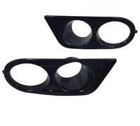 OUSDUO Car Front Bumper Grill Fog Light Cover Grille Trim Honeycomb Mesh For B&MW E46 M3 2001 2002 2003 2004 2005 2006 Accessories (Bright black)