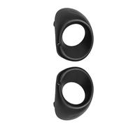 OUSDUO Fog Light Grill For Mitsubishi For Outlander 2013 2014 2015 Car ABS Silver Front Bumper Fog Light Lamp Cover Frame Bezel Shell Hood Car Accessories (Black)