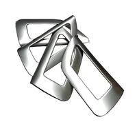 OUSDUO for Suzuki for S-Cross for Scross SX4 2014 2015 2016 2017 ABS Chrome Interior Inner Door Handle Bowl Cover Frame Trim Molding(Matte)