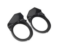 OUSDUO Front Bumper Fog Light Ring Cover Lamp Grille Surround Trim Replacement For B&MW 3 E46 M3 Sport 2000-2005