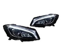 OUSDUO Headlight Assembly For Mercedes For Benz CLA W117 CLA200 CLA250 2016-2019 LED Headlamp Assembly Projector Lens(White light,2014-2015)