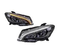 OUSDUO Headlight Assembly For Mercedes For Benz CLA W117 CLA200 CLA250 2016-2019 LED Headlamp Projector Lens(Yellow light,2014-2015)