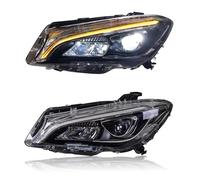 OUSDUO Headlights Car Lights LED Projetor Headlamp Daytime Running Light For Mercedes For Benz CLA W117 2013-2019(Yellow light,EU Version)