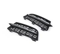OUSDUO Honeycomb Mesh Front Bumper Fog Light Grille For B&MW 1 Series F20 F21 2011 2012 2013 2014 2015 Lamp Cover 51118053803 (Silver line)