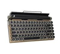 OUSEITECH Retro Typewriter Keyboard, 83-Key Hot-Swappable Mechanical Keyboard, Bluetooth Wired Dual-Mode Connection, Various Backlight Systems, Multi-Device Simultaneous Connection,QWERTY-US