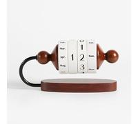 OUSEITECH Wooden Perpetual Calendar Ornaments, Wooden Vintage Ornaments, Rotatable Decorative Calendar, Month Date Week, Suitable for Home Office Decoration, Gift to Friends and Loved Ones